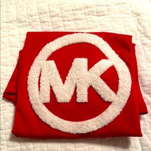 Michael Kors Red and White Short Sleeve Tee